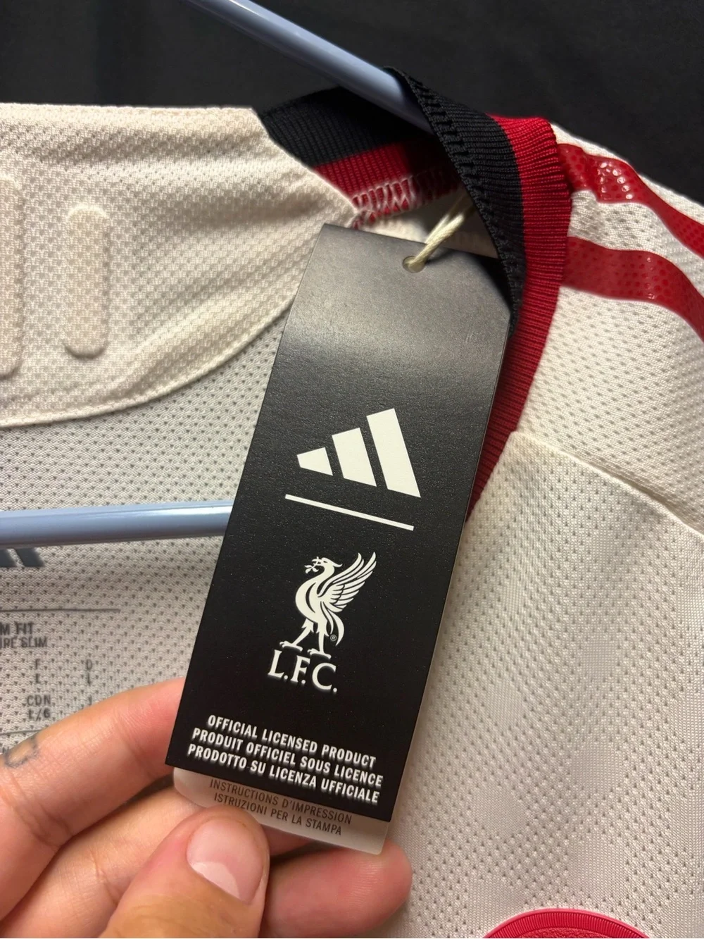 Liverpool Jersey Away football Soccer shirt 2025 | 2026 White Adidas Men Size L